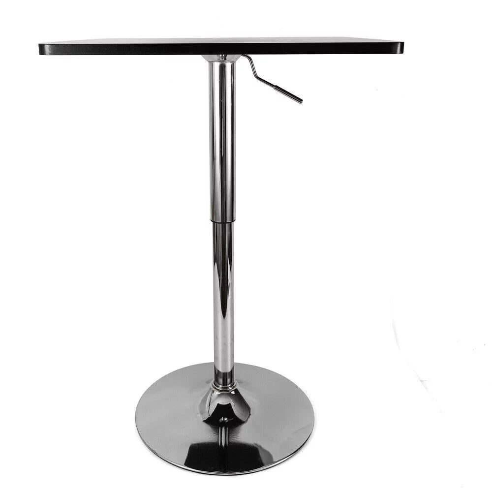 Black 360° Swivel Square Adjustable Bar Table I516716