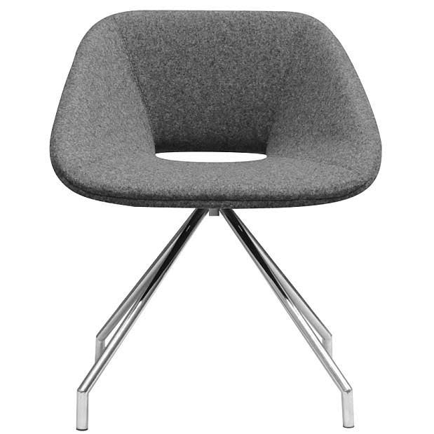 Orange Camira Wool Swivel Chair Y66618