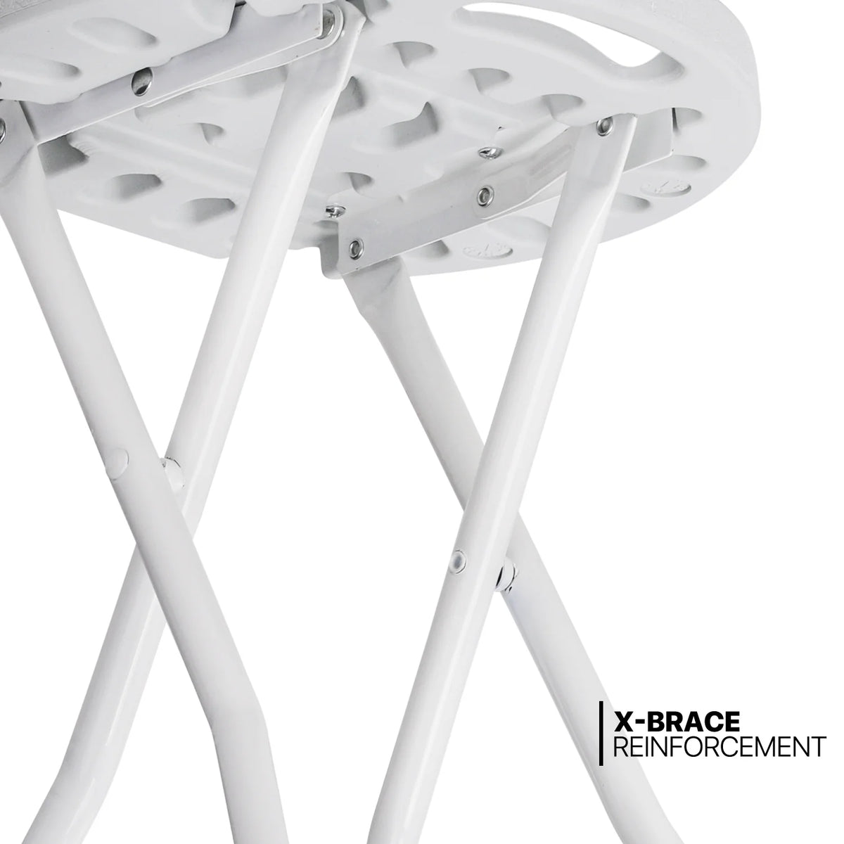 13 Pieces 8 FT Folding Table and Chair Set with Steel Legs X716715