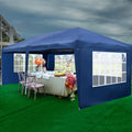 10 x 20-Feet White Pop Up Canopy Tent with 4 Removable Sidewalls M65260
