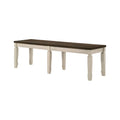 Weathered Oak and Cream Bench M767844