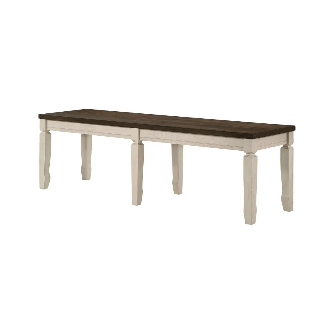 Weathered Oak and Cream Bench M767844