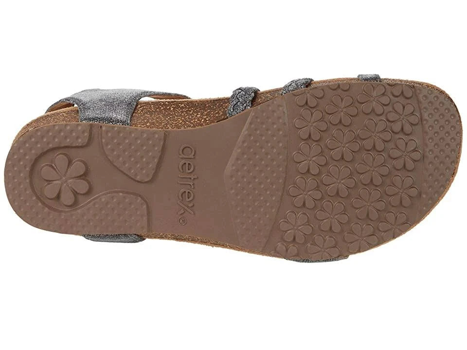 Pewter Leather 5 M Shoes X7274