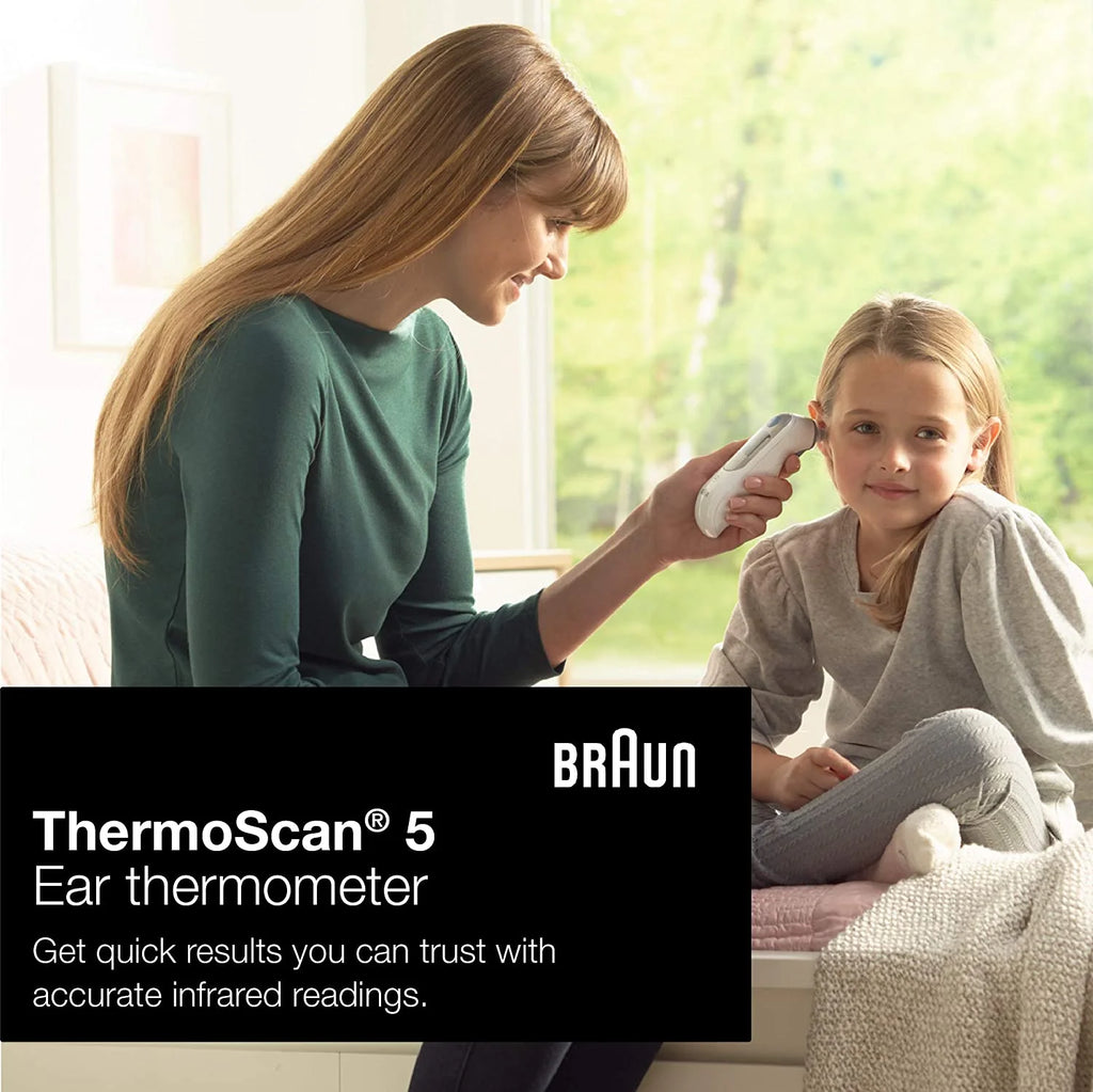 Ear Thermometer Digital Display All Ages White J888127
