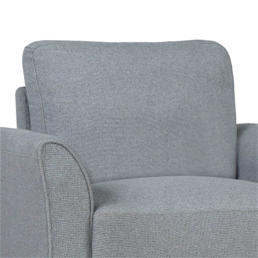 Grey Fabric Armrest Single Sofa S99954