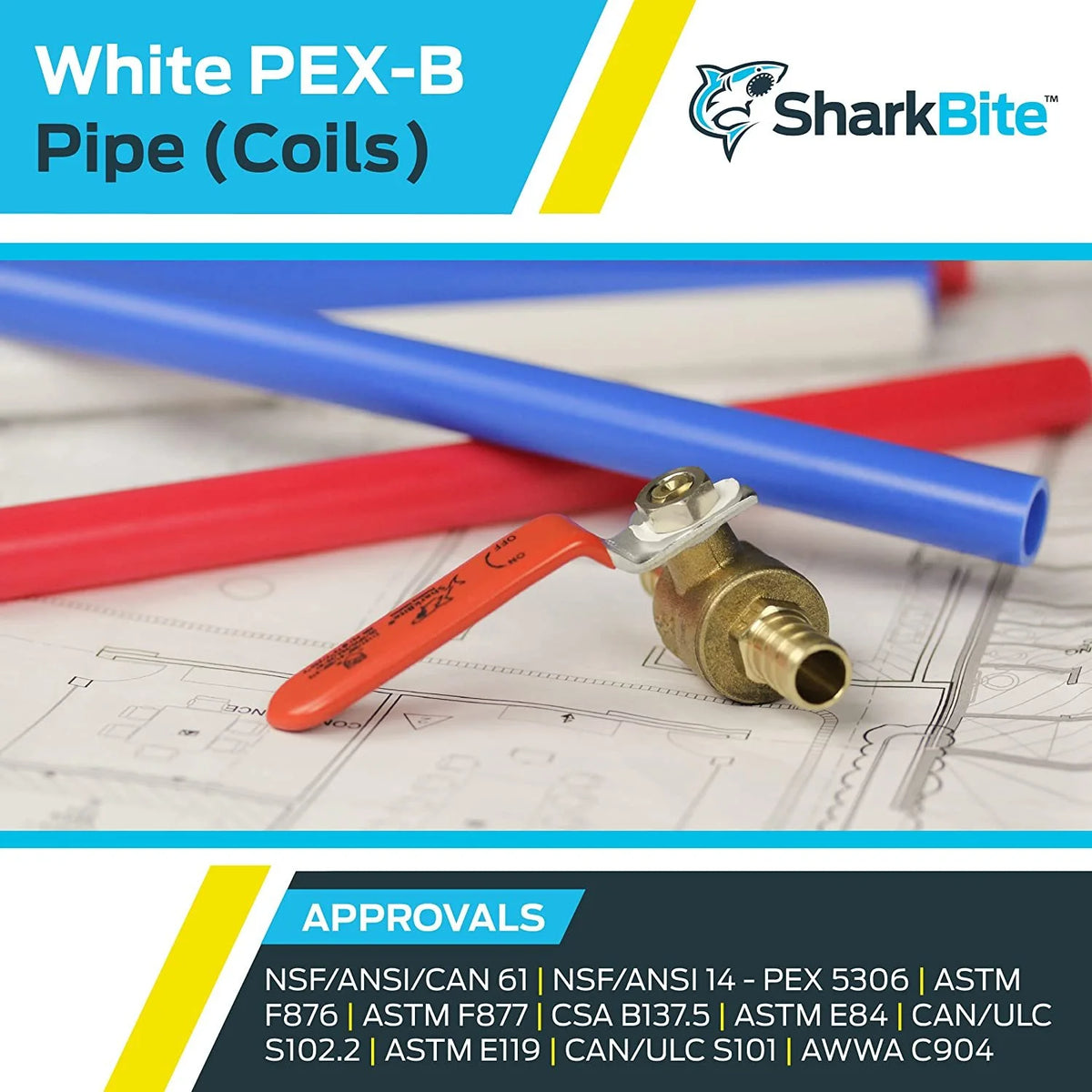 50 Feet Coil White PEX Pipe Tubing I3856