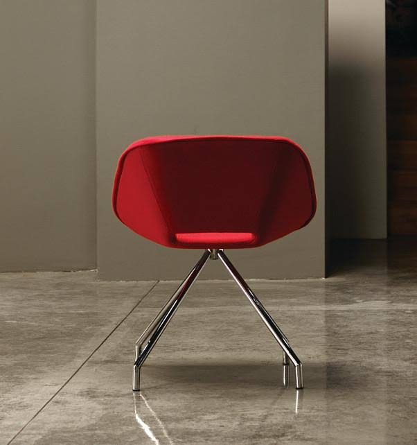 Orange Camira Wool Swivel Chair Y66618