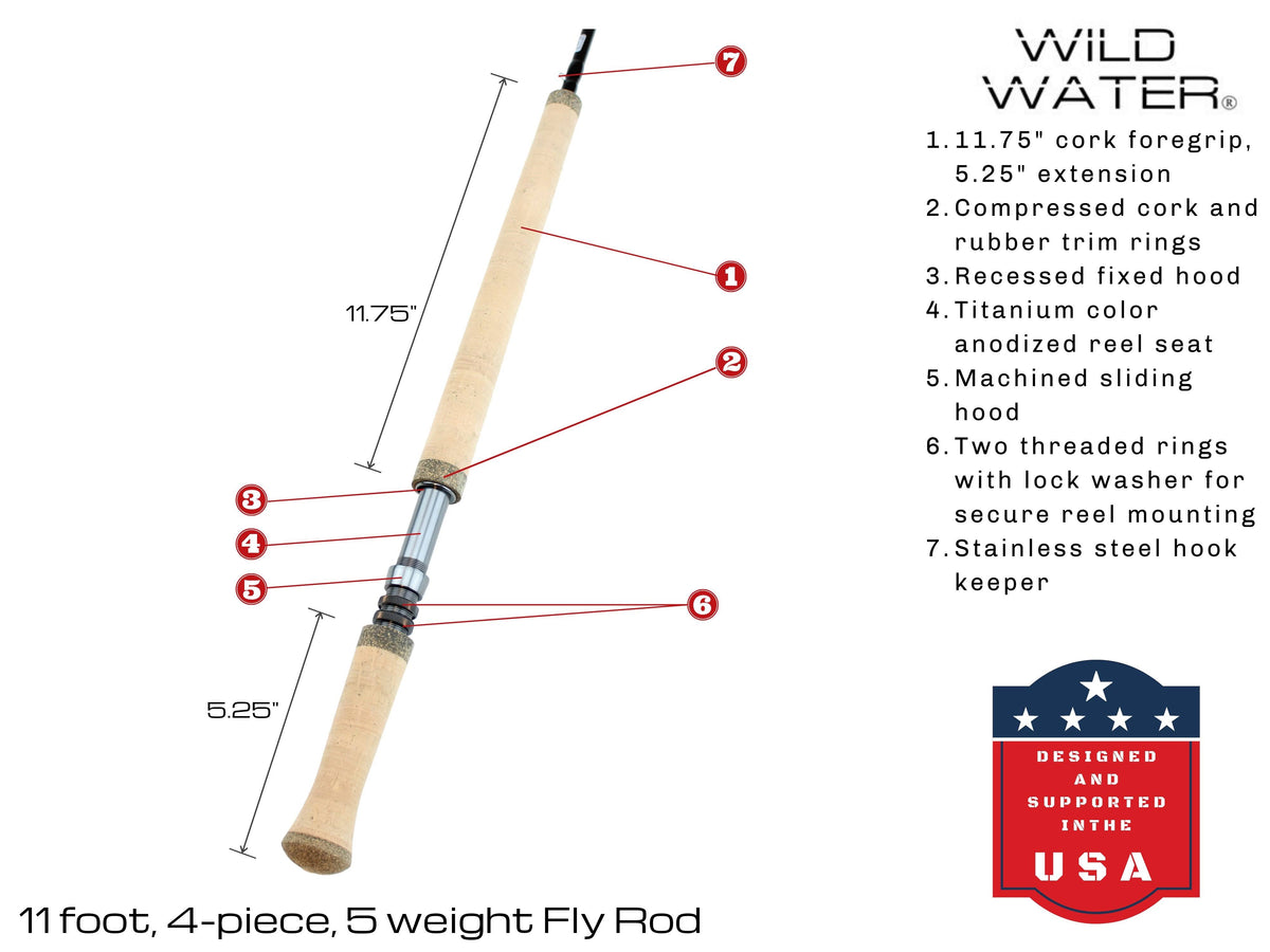 5 Weight Switch Rod Fly Fishing Starter Package Z2185