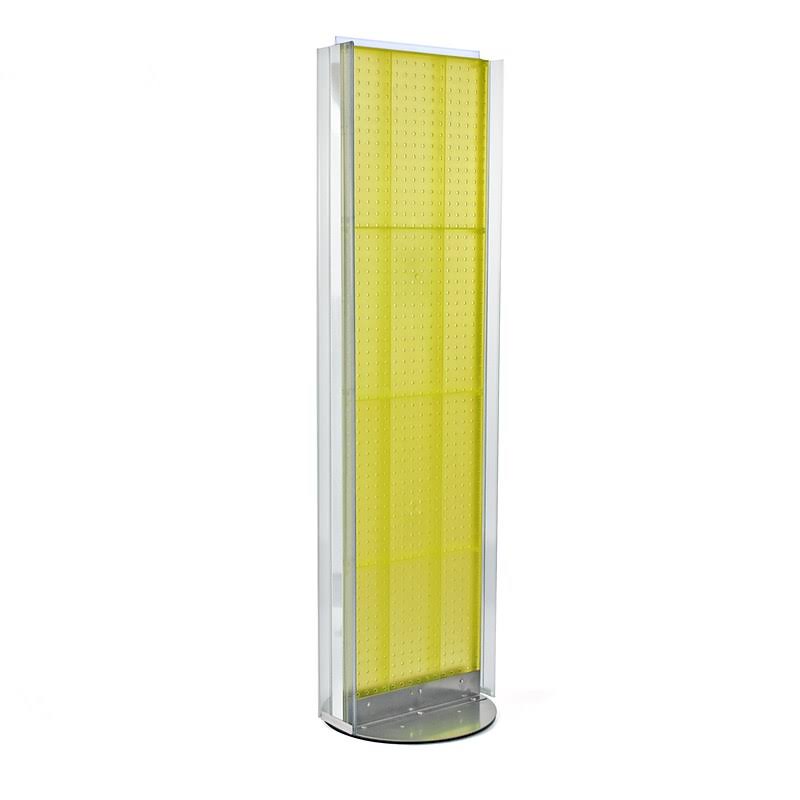 Yellow Pegboard Floor Stand A48086