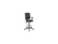 Black Drafting Stool with Adjustable Arms O395