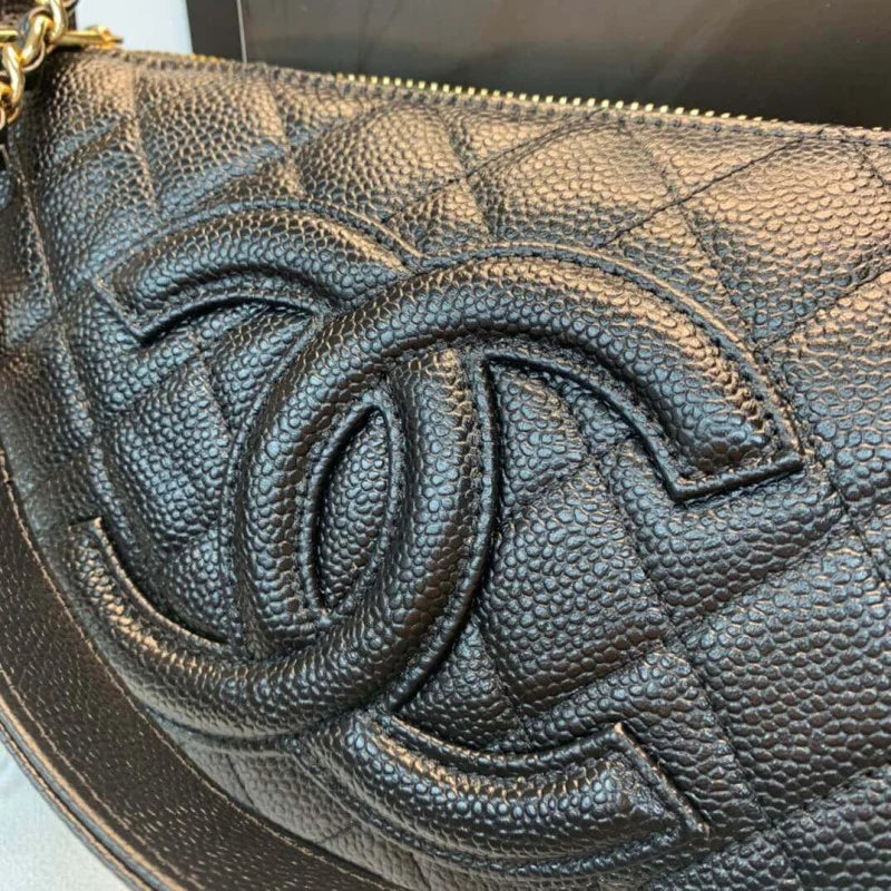 Grained Leather Hobo Bag Z49817