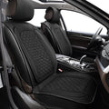 Black Leather Full Set Car Seat Covers with Steering Wheel Cover K932