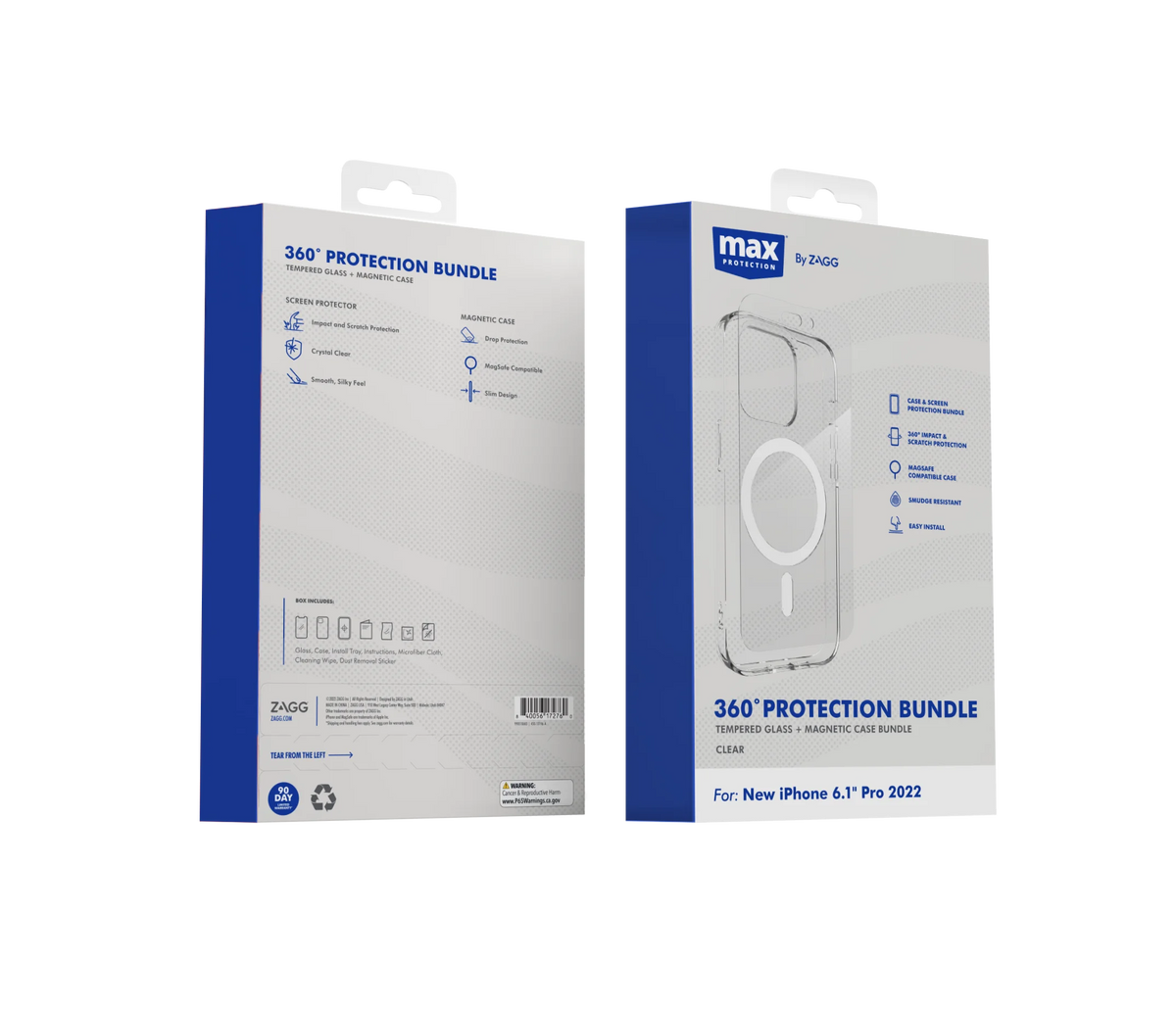 Clear Case and Screen Protector Bundle for Apple iPhone 14 Pro Max R494703