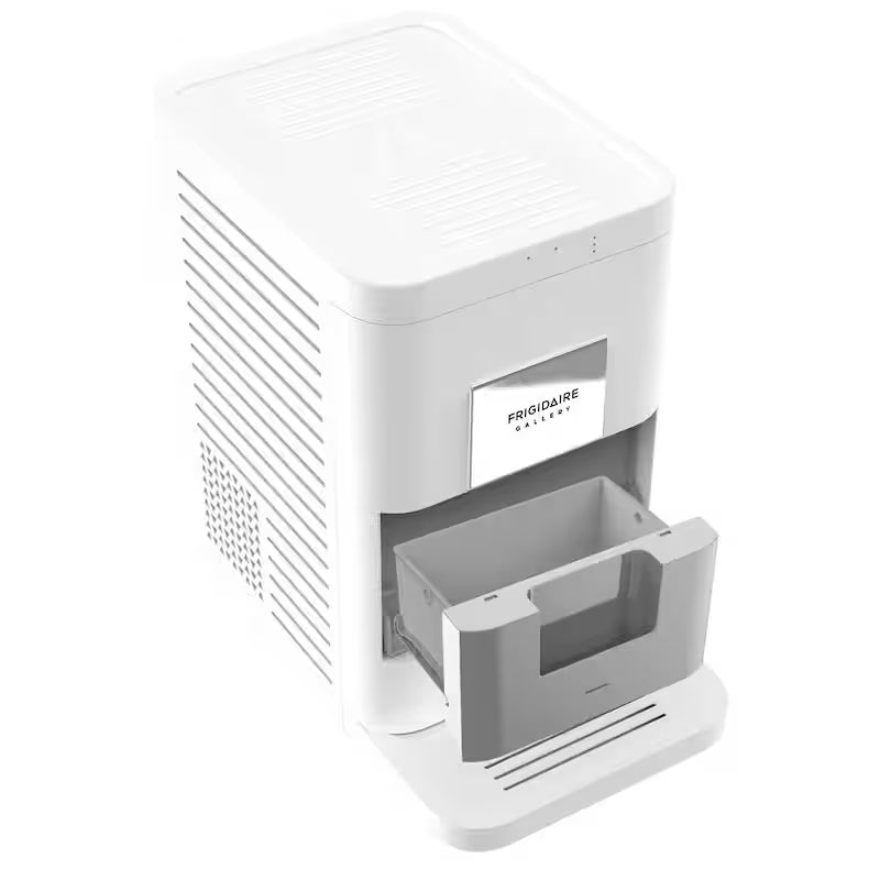 White Portable Round Ice Maker U151060