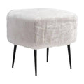 White Painted Steel Stool C533189