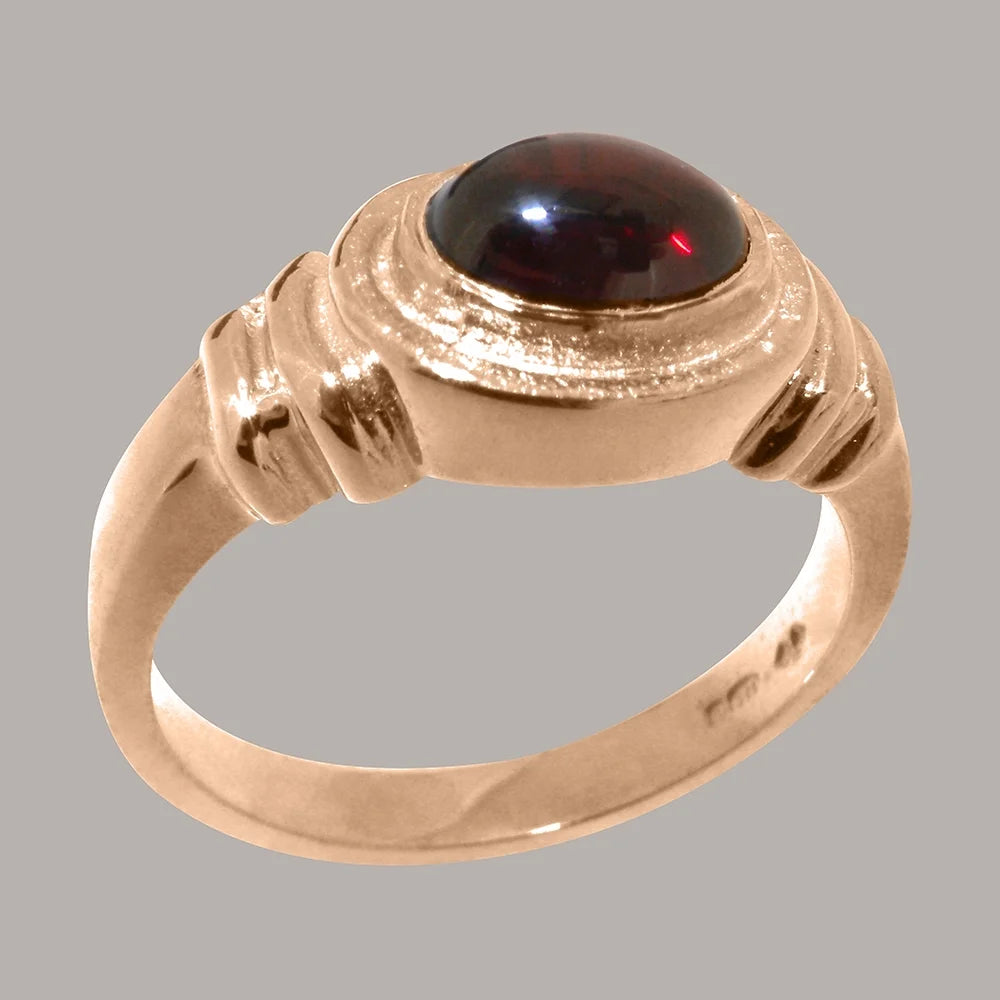 9k Rose Gold Garnet Engagement Ring N7090