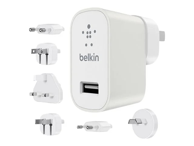 White Single USB Wall Charger with 6 Adapters O499215