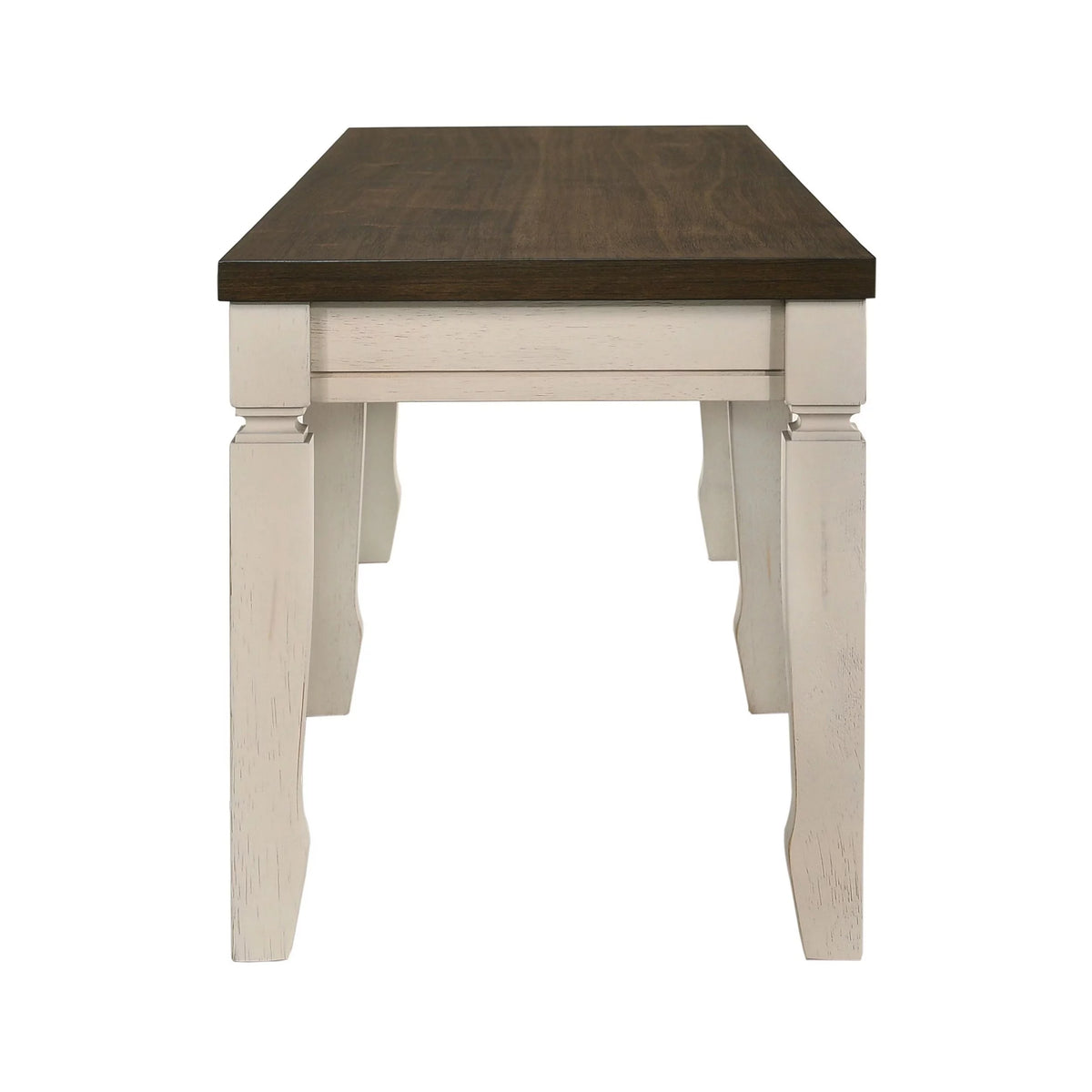 Weathered Oak and Cream Bench M767844