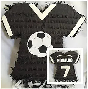 Black Soccer Jersey Pinata S147