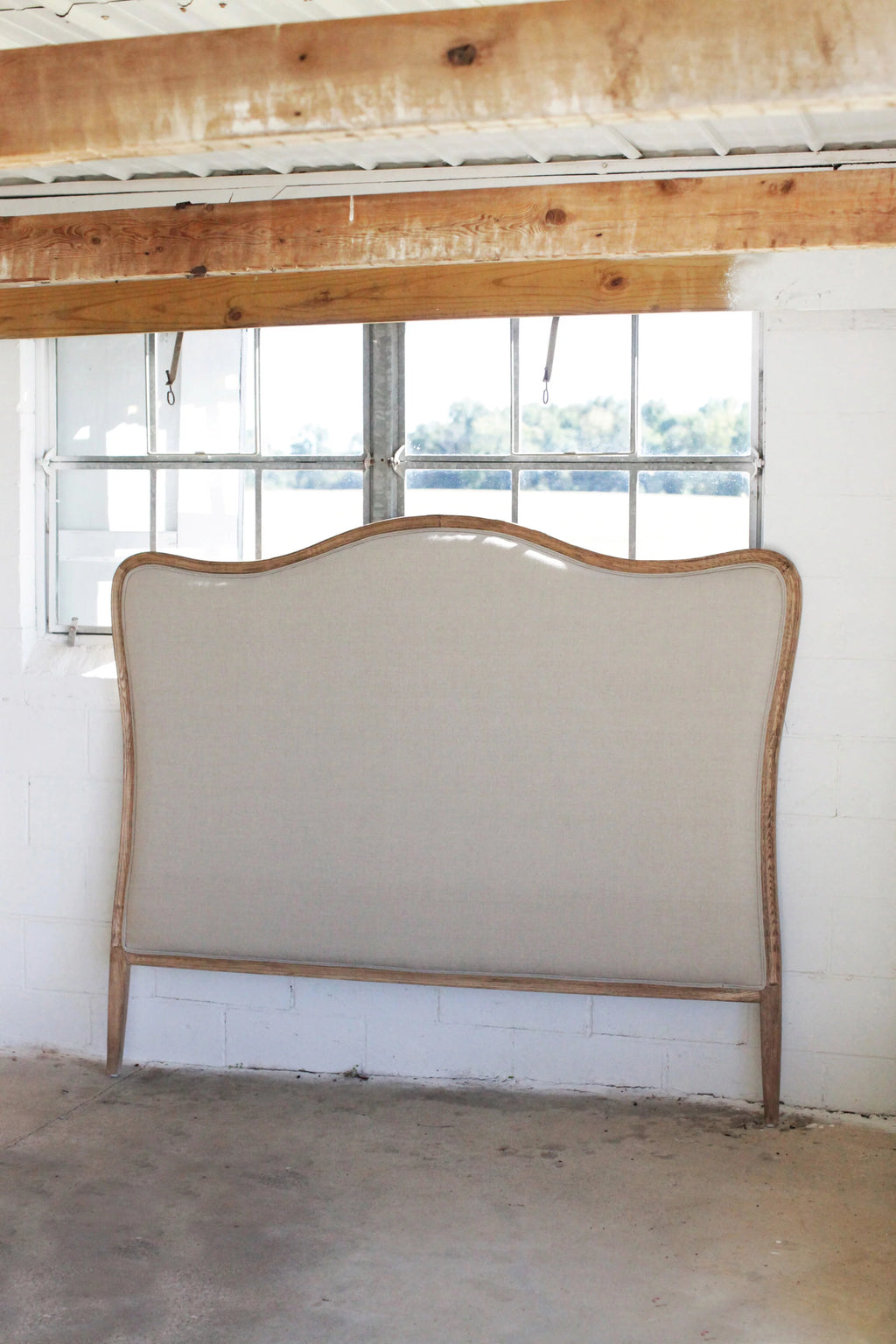 Oak & Linen King Size Headboard A6447