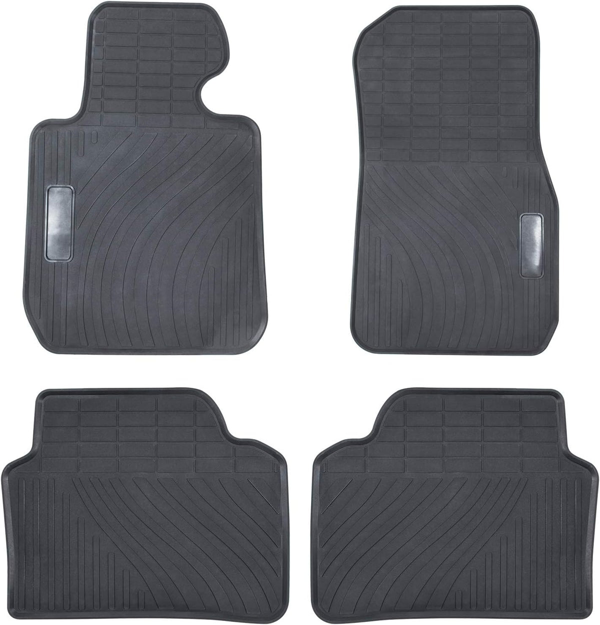 Heavy Duty Rubber Car Liner Black 4PCS G2200