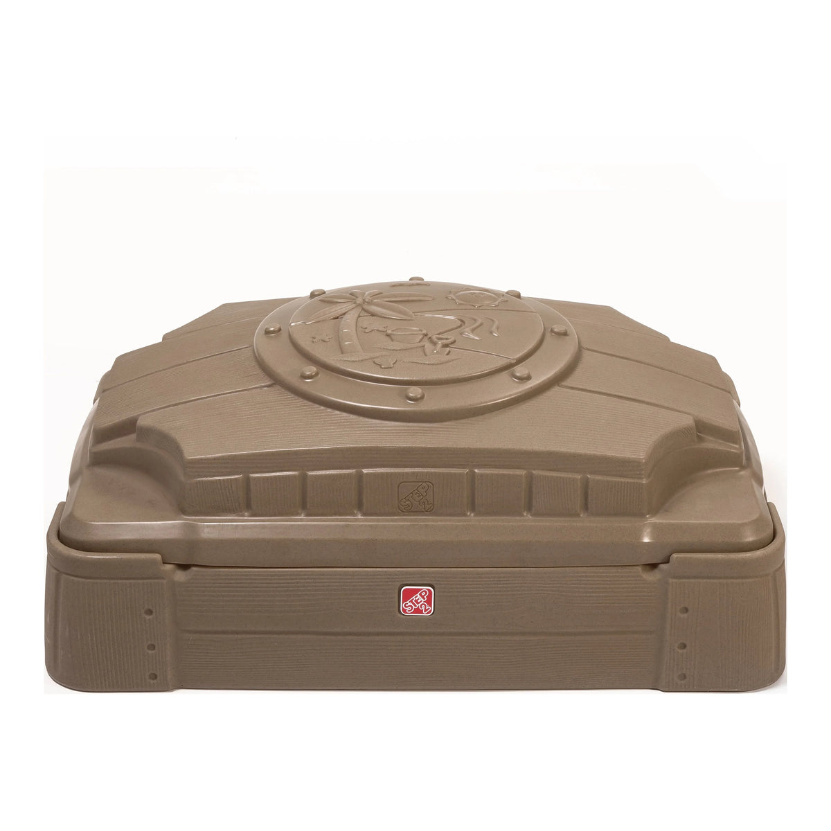 Brown Plastic Kids Sandbox with Cover H886