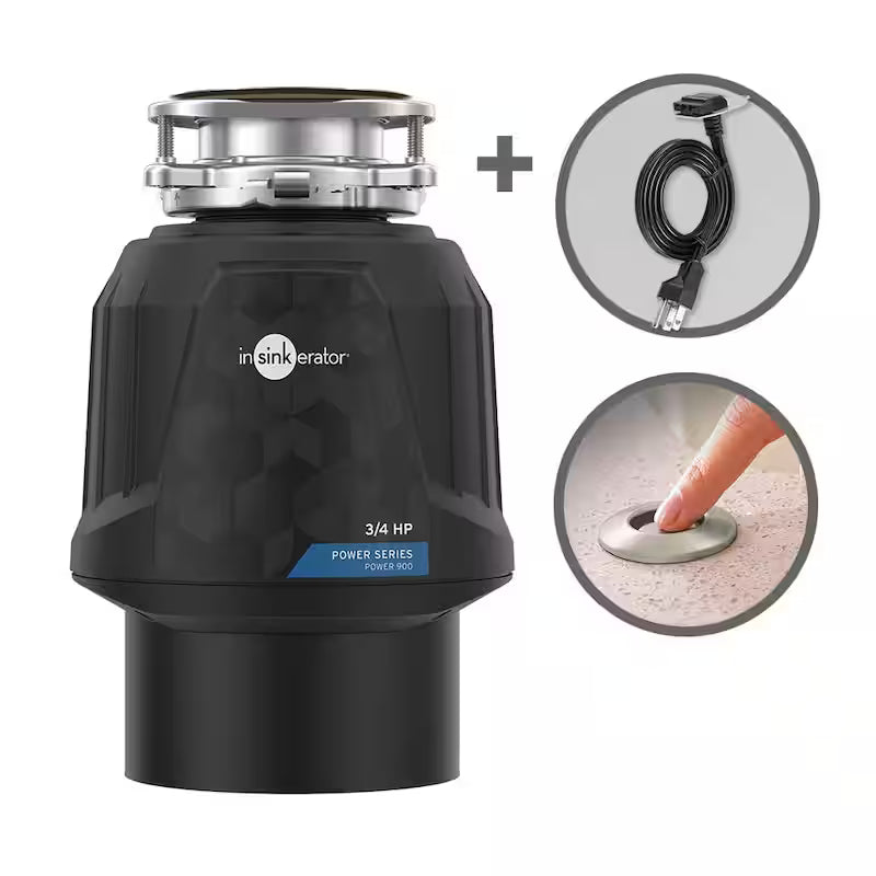 3/4 HP Continuous Feed Garbage Disposal with Power Cord M448