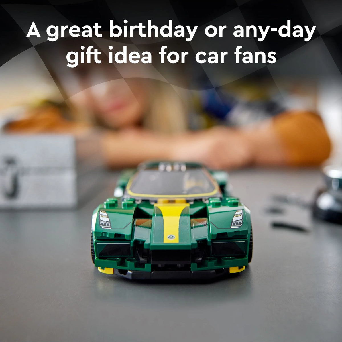 Race Car Toy Model Building Set with Racing Driver Minifigure Q63866