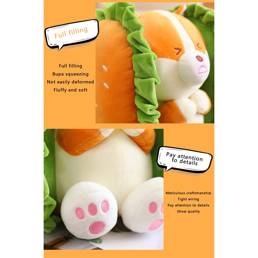 Fuzzy Hamburger Plush Toy U946