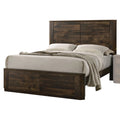 Wooden Frame Bed Antique Walnut S23656