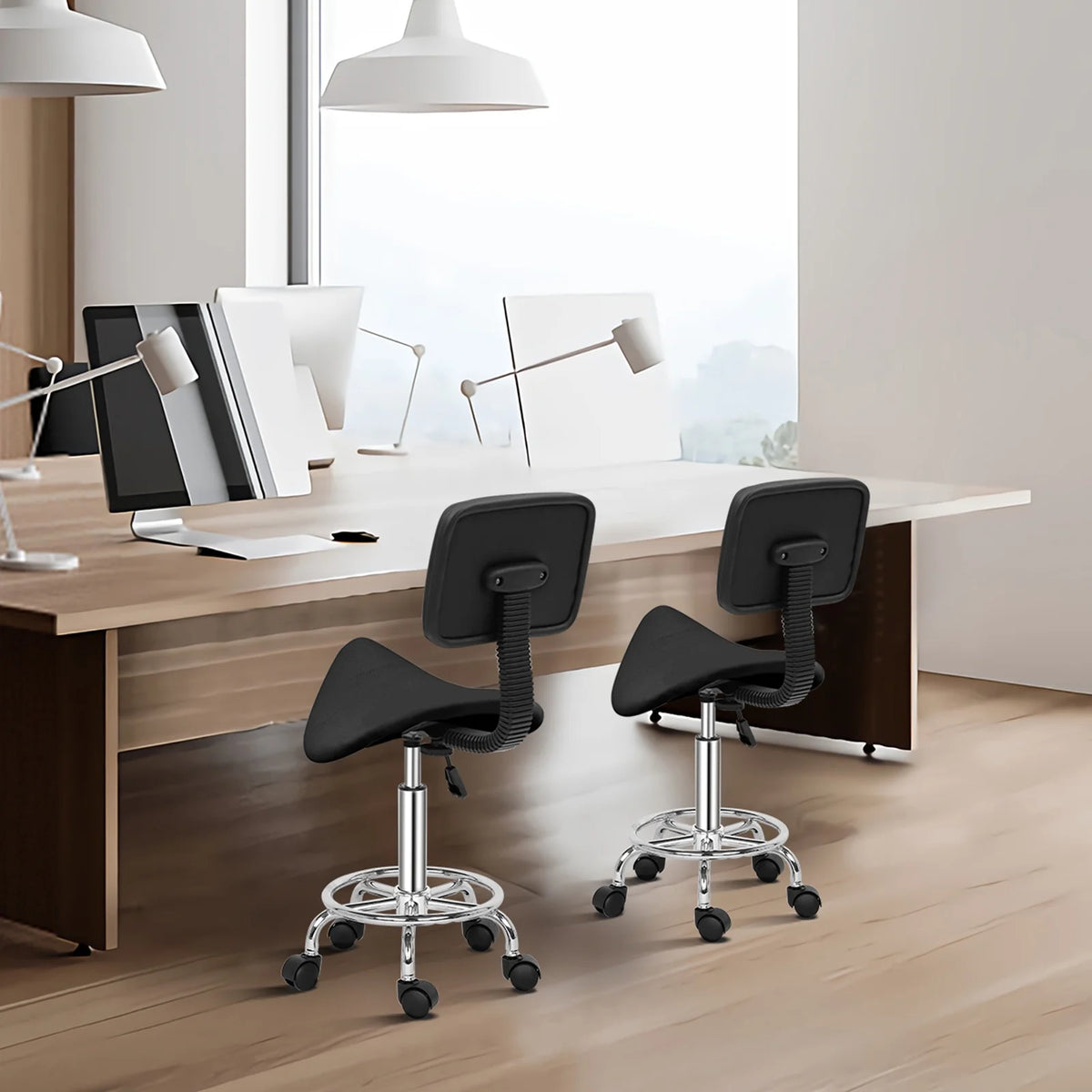 Adjustable Rolling Saddle Stool U618