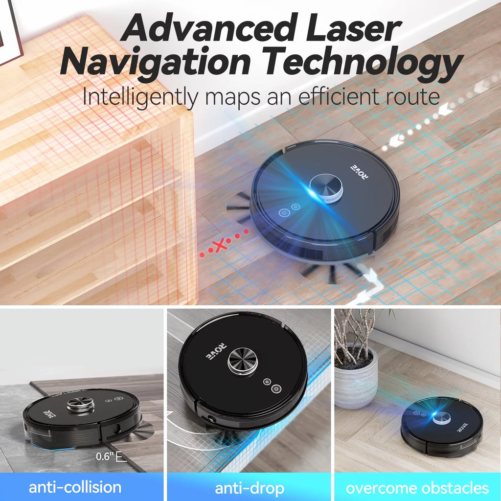 Robot Vacuum Cleaner 2000 Pa Suction E6825