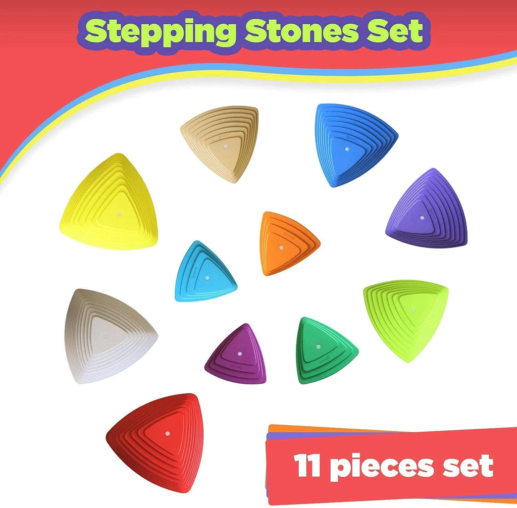 Set of 11 pcs Stepping Stones with 24 pcs Fishing Rod Set Bundle O4710