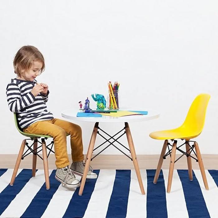 Yellow Kids Toddler Chairs Set of 2 V535
