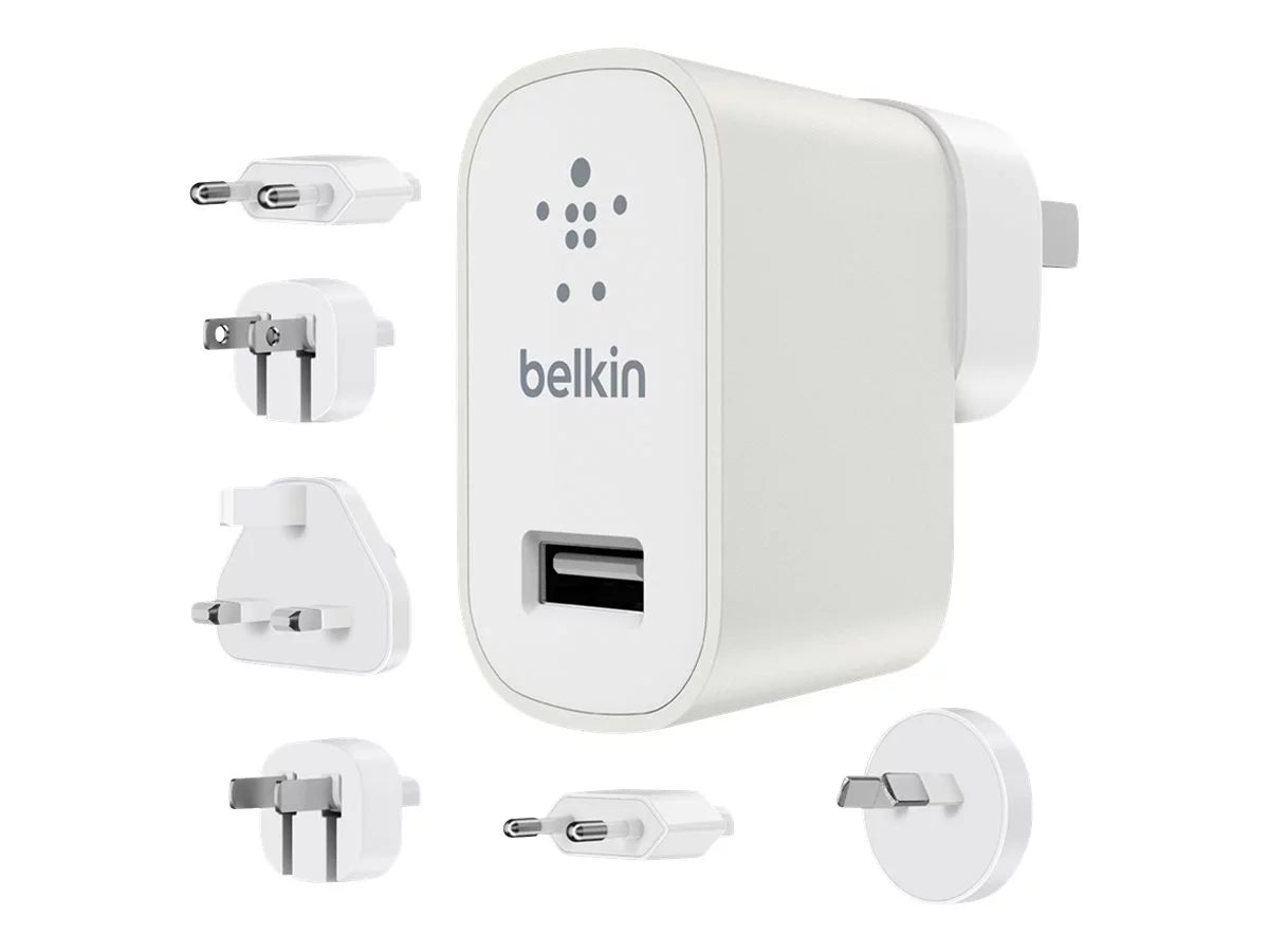 White Single USB Wall Charger with 6 Adapters O499215