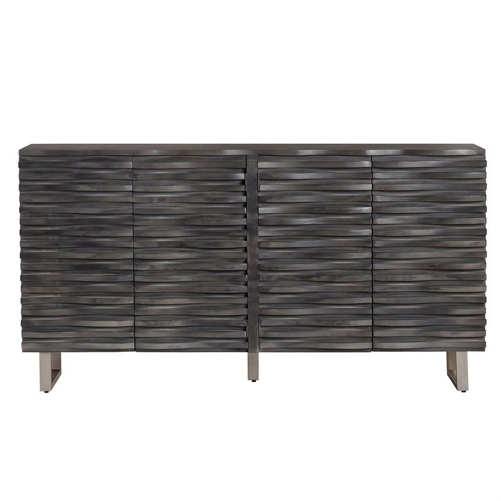Mango Wood 4 Door Grey Sideboard W51623