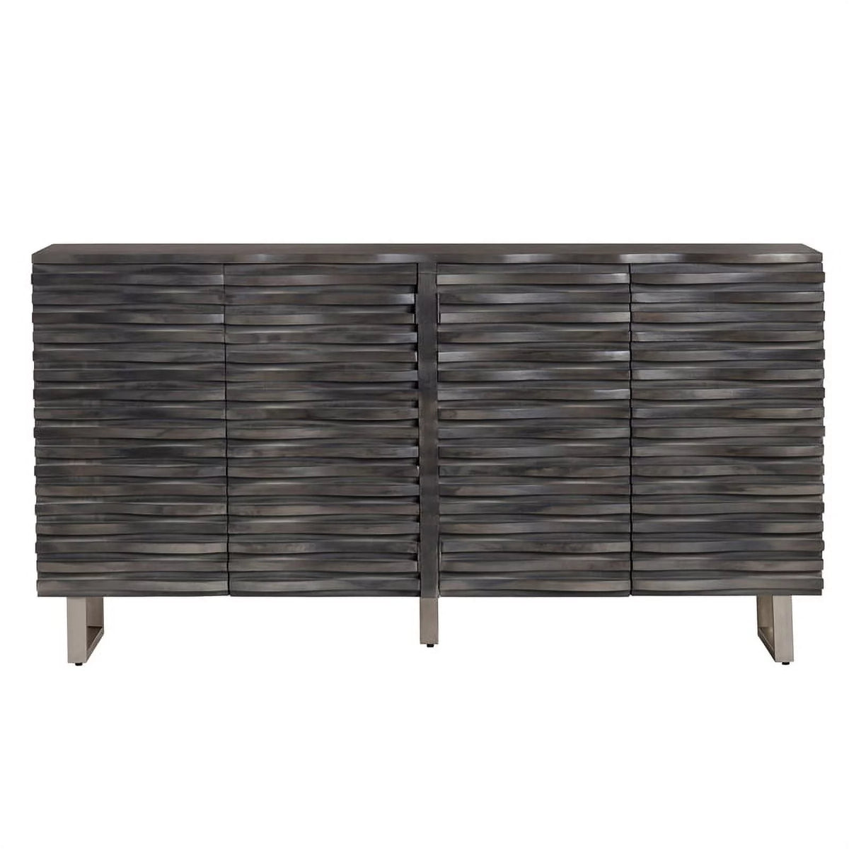 Mango Wood 4 Door Grey Sideboard W51623