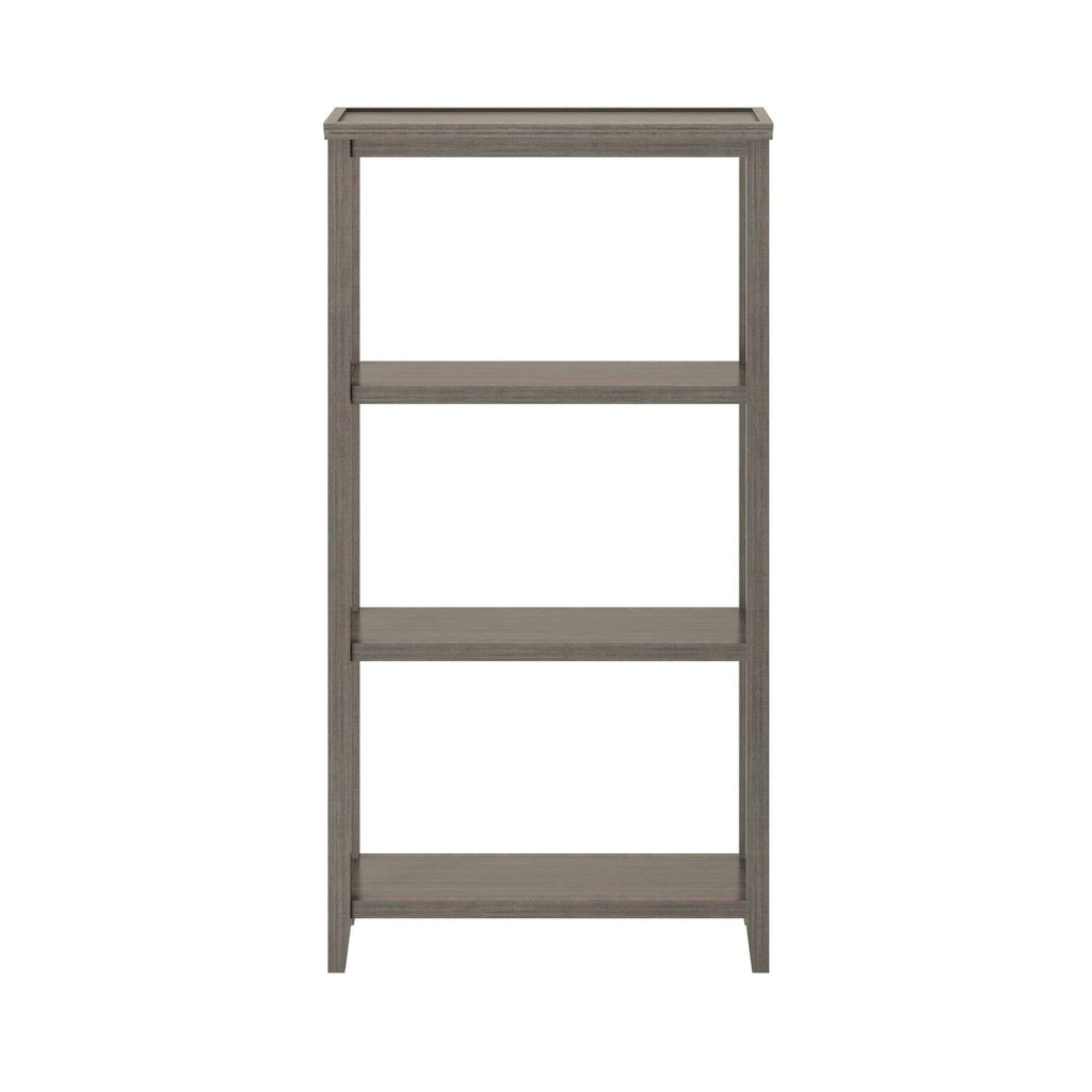 Washed Gray Solid 3-Tier Tall Vertical Bookcase K44664