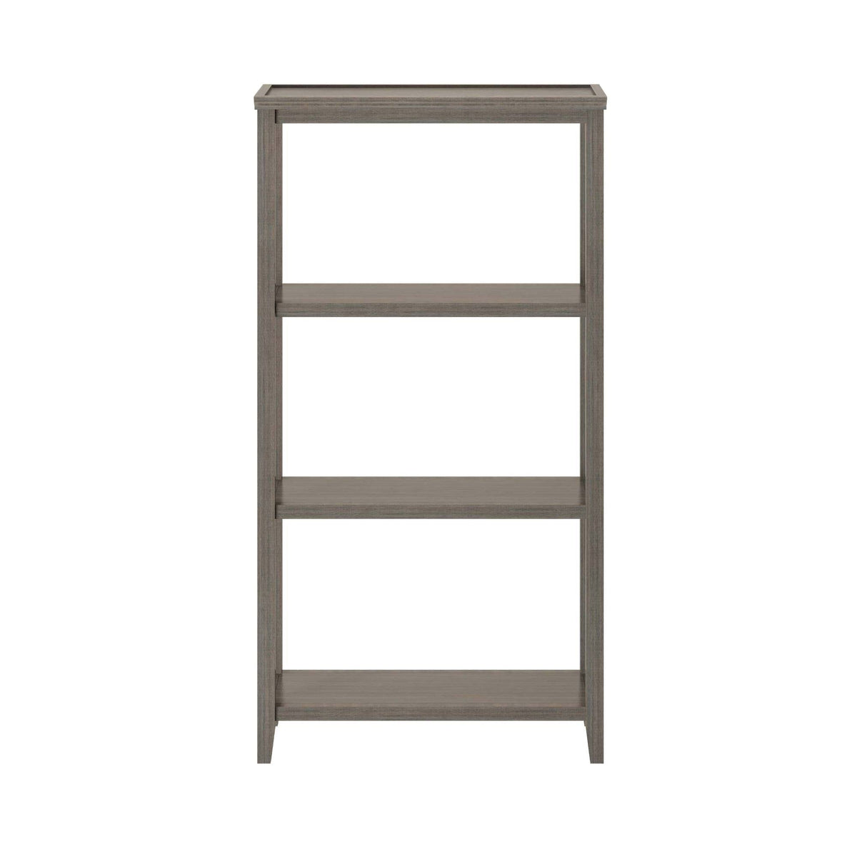 Washed Gray Solid 3-Tier Tall Vertical Bookcase K44664