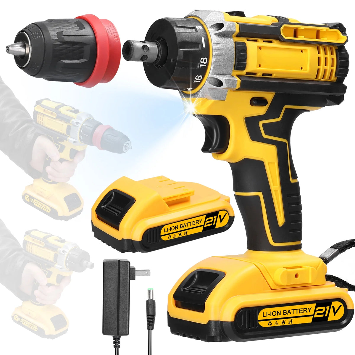 Electric Screwdriver 21V 2in1 Drill Set B832