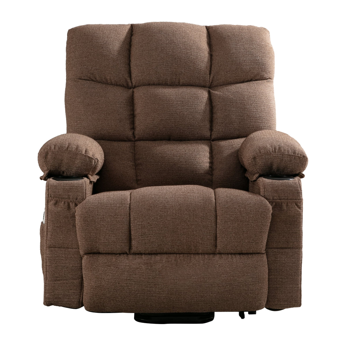 Brown Power Lift Recliner Chair with Massage and Heating H963