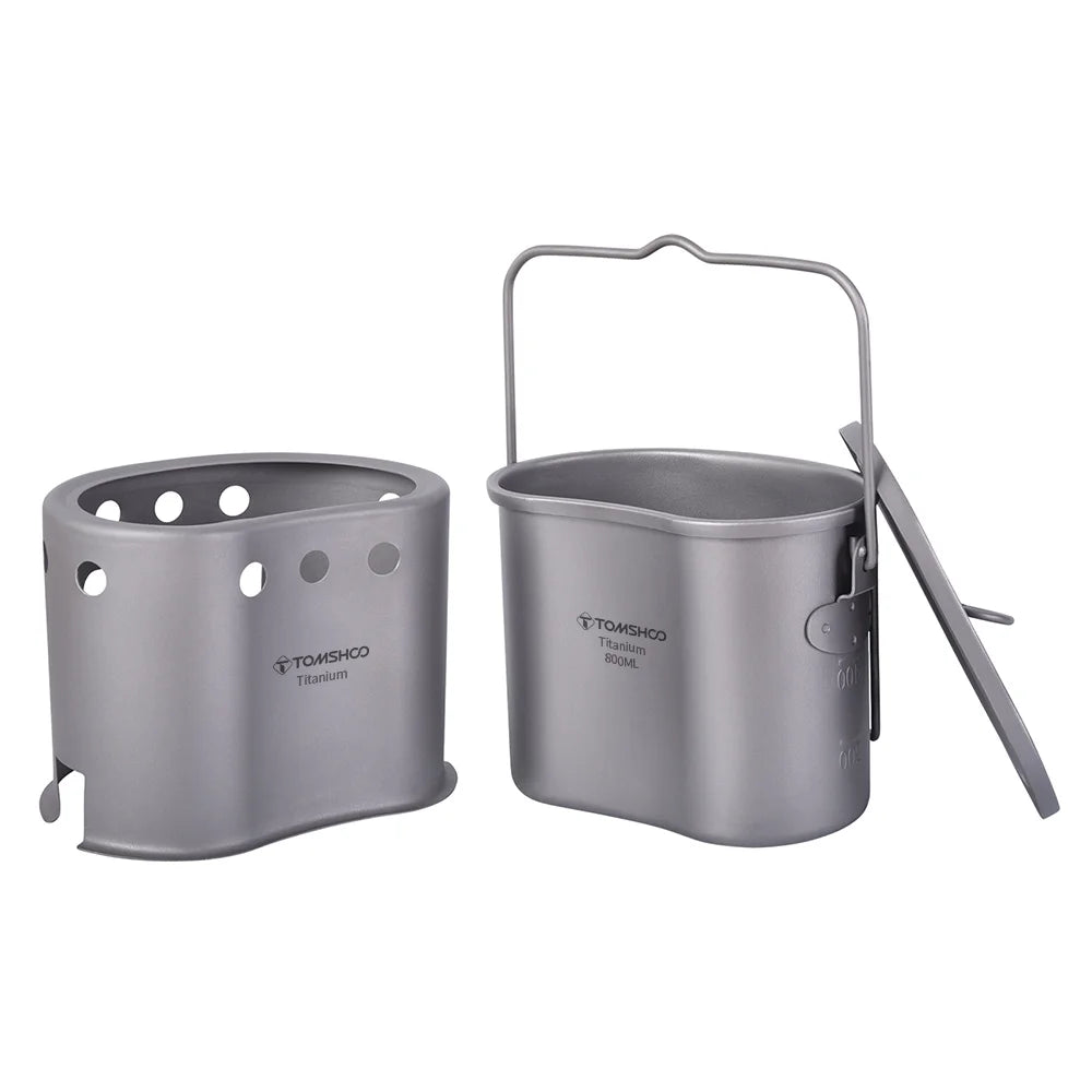 Outdoor Cookware Set Pot And Stove Portable Equipment K61007