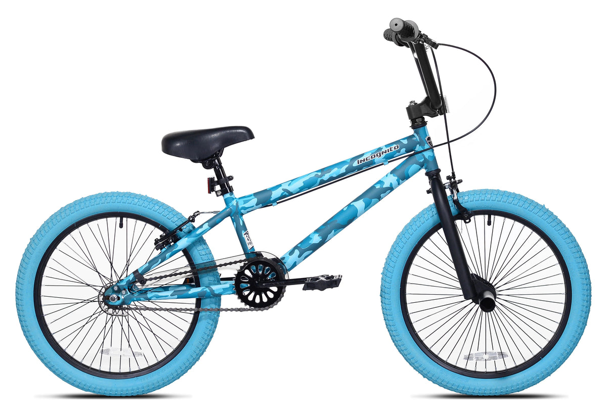 20-inch Turquoise Blue Camouflage BMX Child Bike O767