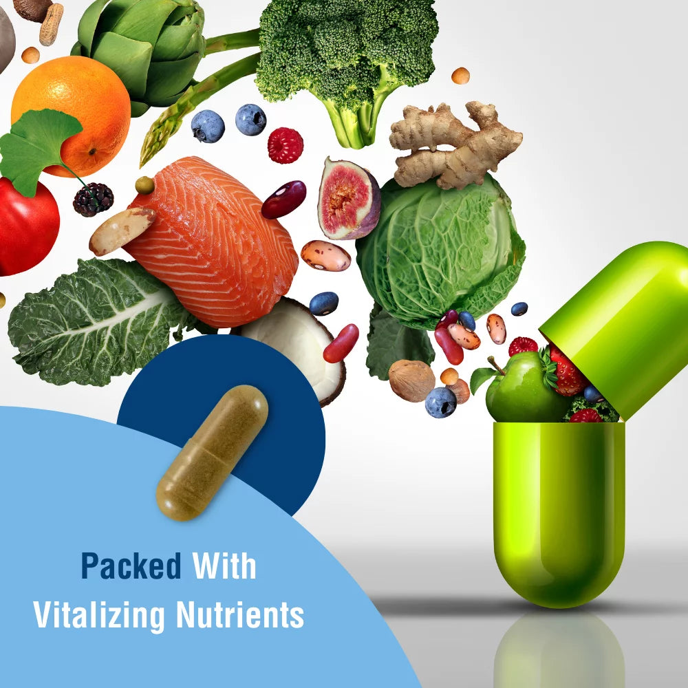 Plant-Based Nutritional Supplement 60 Vegan Capsules R956
