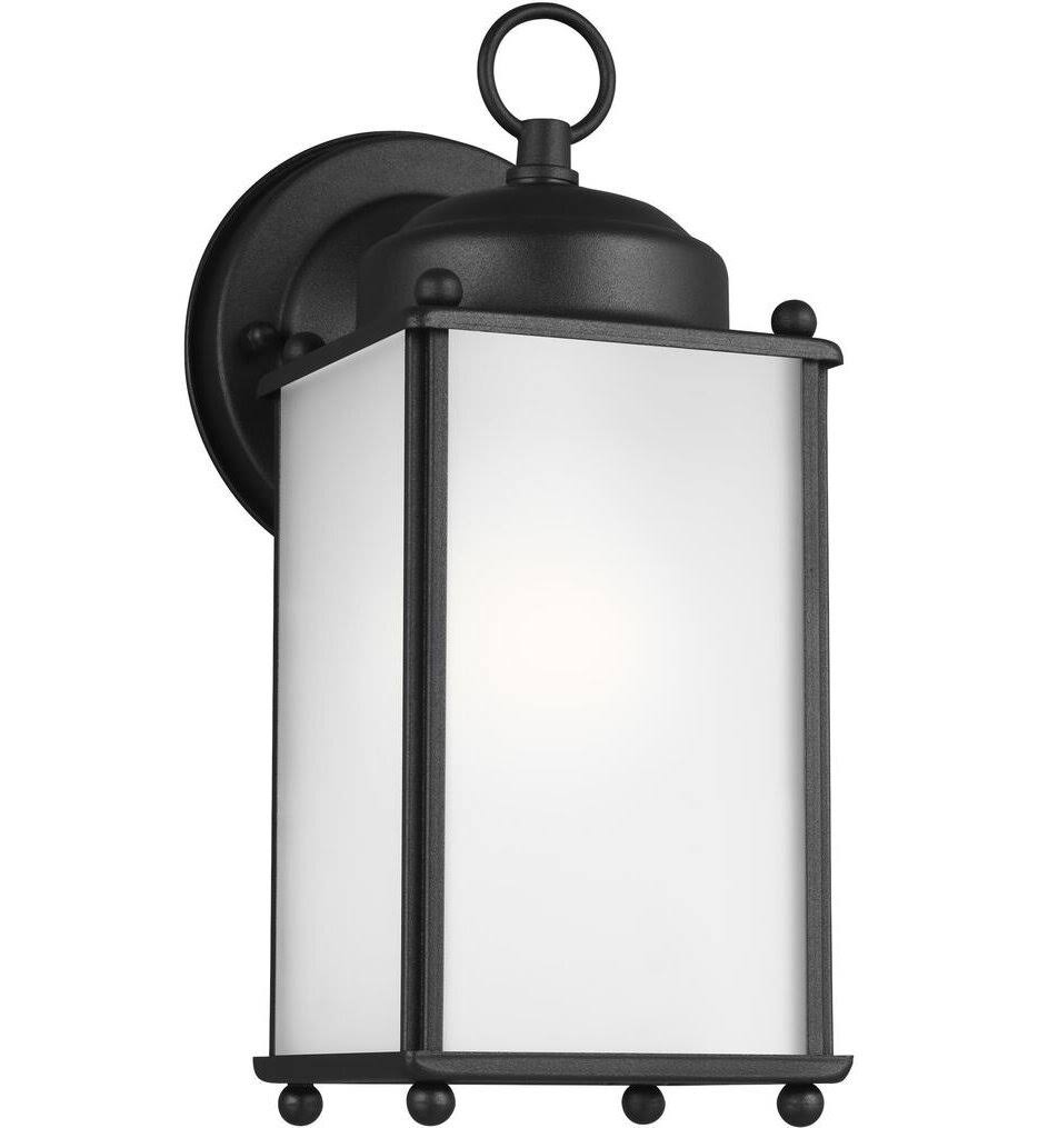 Black One Light Outdoor Wall Lantern M938316